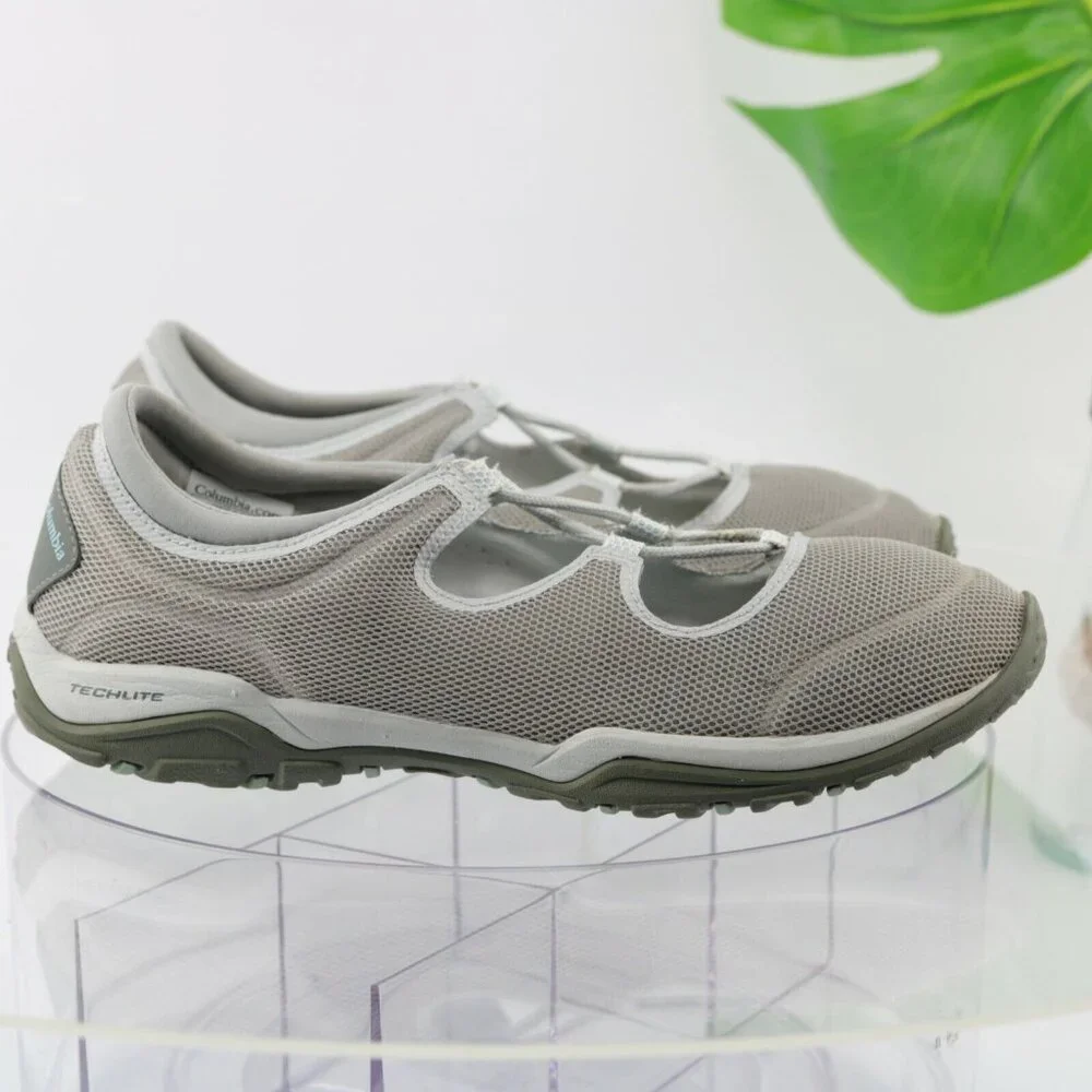 Columbia Womens Fire Venture Mary Jane Sneaker Size 9 Gray Lace Up Outdoor Shoe - Picture 4 of 12